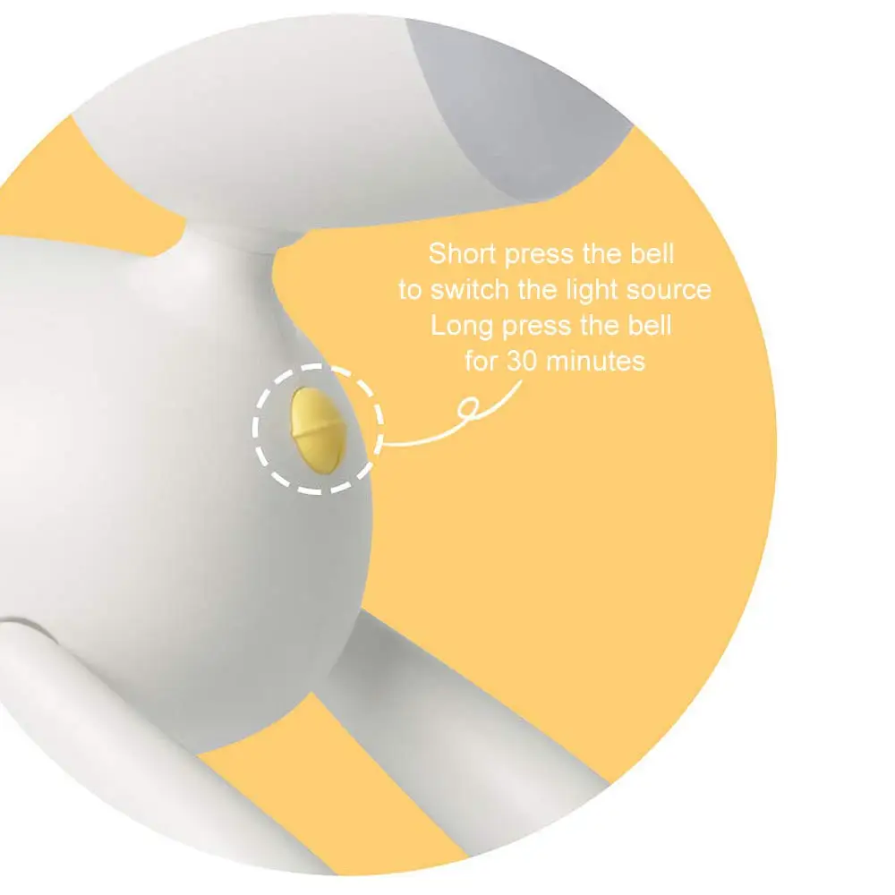 Unique Deer Mood Night Light USB Charging Table Lamp Timing Function 360 Degree Rotation