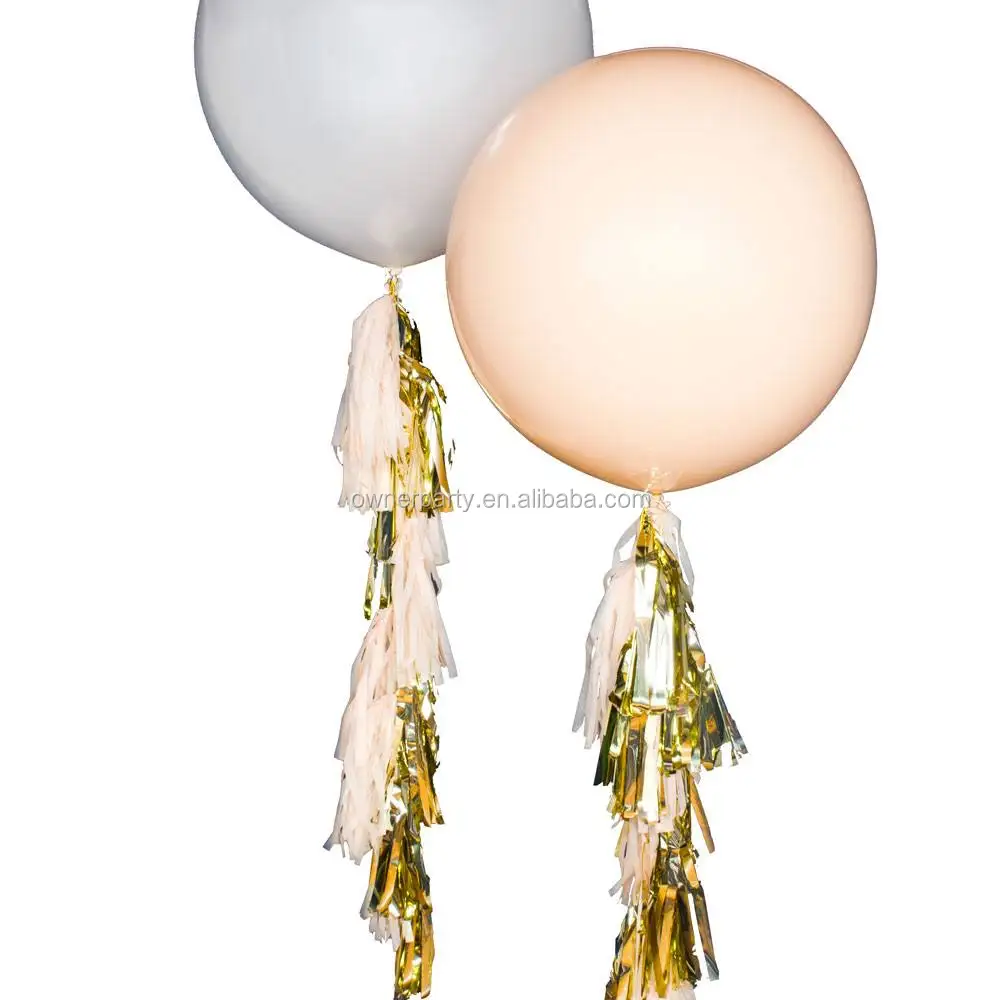 balloon tassel garland