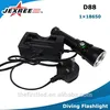 IP68 Professional Underwater High-end LED Aluminum Diving Flashlight