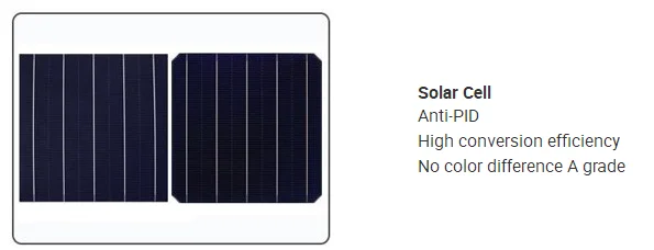 Μονο-Si ηλιακό πλαίσιο 2m X 1m 11m X 1m 580 X 808 X 35mm 0
