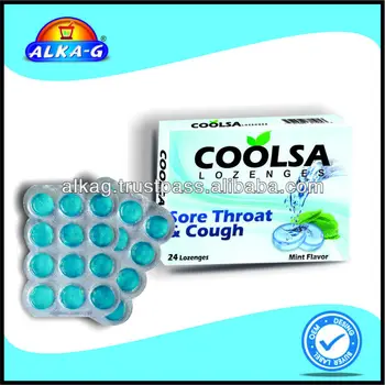 Pastillas antibacterianas para la garganta