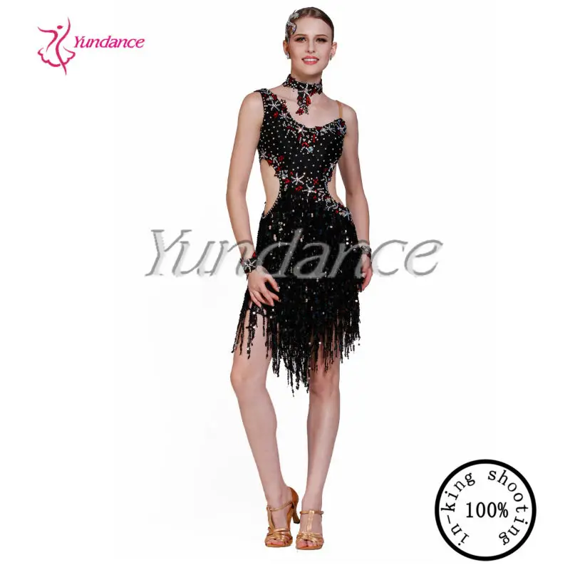 2016 Beautiful Party Dance Costume Latin Salsa Competition Dress L