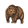 Custom High Quality Computerized Embroidery Iron On Polar Bear Repair Patch
