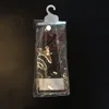 OEM small plastic clear pvc hook bag for sock package