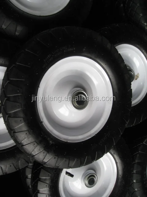 CHINA SHANDONG QINGDAO hot seal 16 inch 4.00-8 Pneumatic rubber wheel wheelbarrow wheel air wheels