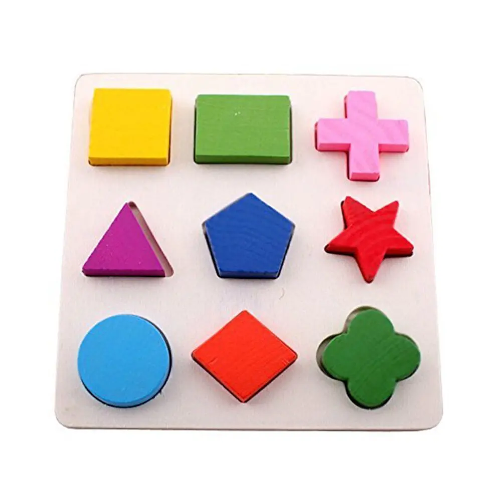 Buy Onecreation Wooden Geometric Shape Sorter Puzzle Board Building Block Toy Puzzle Bricks For 3 Year Old Early Education Type A In Cheap Price On Alibaba Com