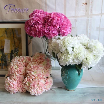 Yiwu Tonsure Bouquet De Mariage 5 Têtes Artirficial Bouquet De Fleurs En Soie Fleur Mur Toile De Fond De Mariage Buy Fleurs Dhortensia