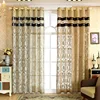 High Quality European floral jacquard fabric window sheer curtain