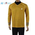 Star Trek Into Darkness Captain Kirk Shirt Uniform Cosplay Costume Yellow Version Size XS XXXXL