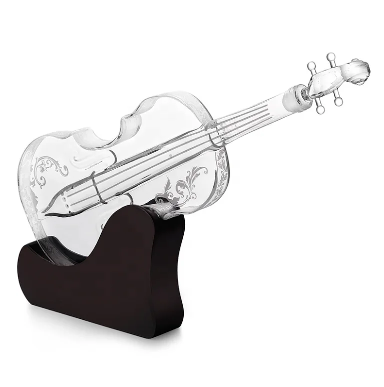 1000ml Handcraft Violin Shaped Fancy Glass Wine Bottles,Glass Liquor Bottle,Wine Bottle Buy