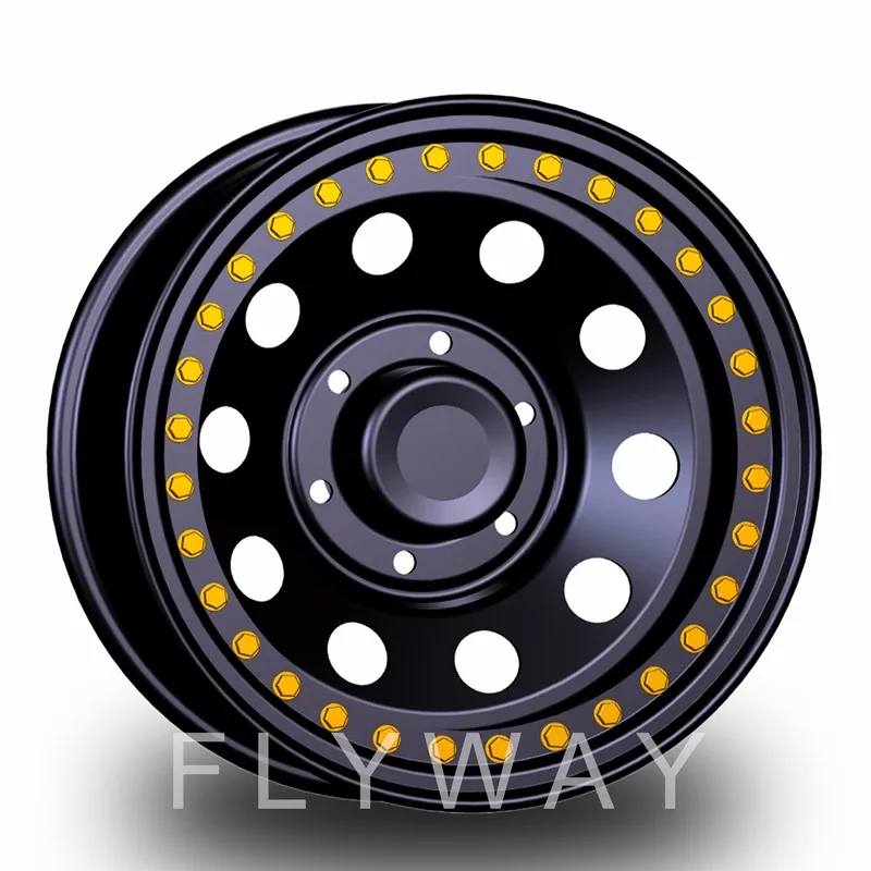 Flyway Fx009 Steel Beadlock Negative Offset 4x4 Wheel 5h150 6h139.7