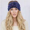 Colorful Bronzing Knitted Woolen Headband For Women Adult Winter Thick Warm Crochet Turban Hair Band Hair Accessories Headwraps