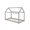 House Kids Bed, Grey, Pine, 90cm suitable for a UK standard size mattress