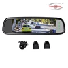 180 Degree Wide Angle Car Rearview System Reverse Backup Camera + Wide Screen Mirror Monitor Kit
