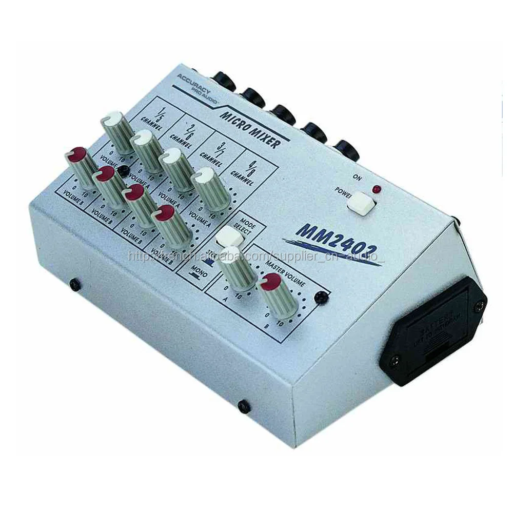 Accuracy Pro Audio Mm2402 4 Channels Mini Audio Mixer Buy Mini Audio Mixer Mini Audio 4