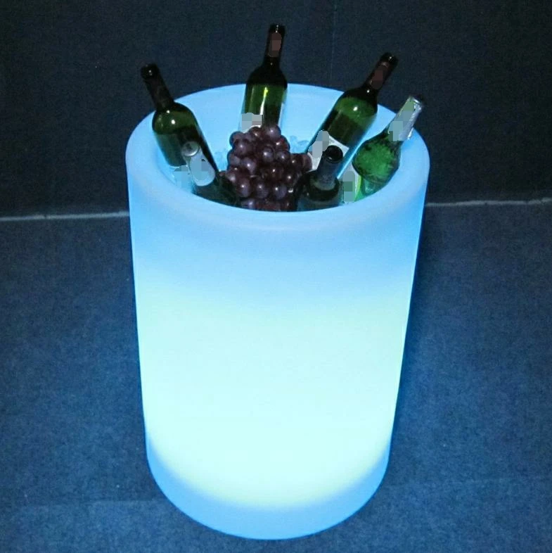 Plastic Ice Buckets For Party,Battery Operated Led Illuminated Ice