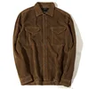 2019 100% cotton high quality casual corduroy vintage mens jacket