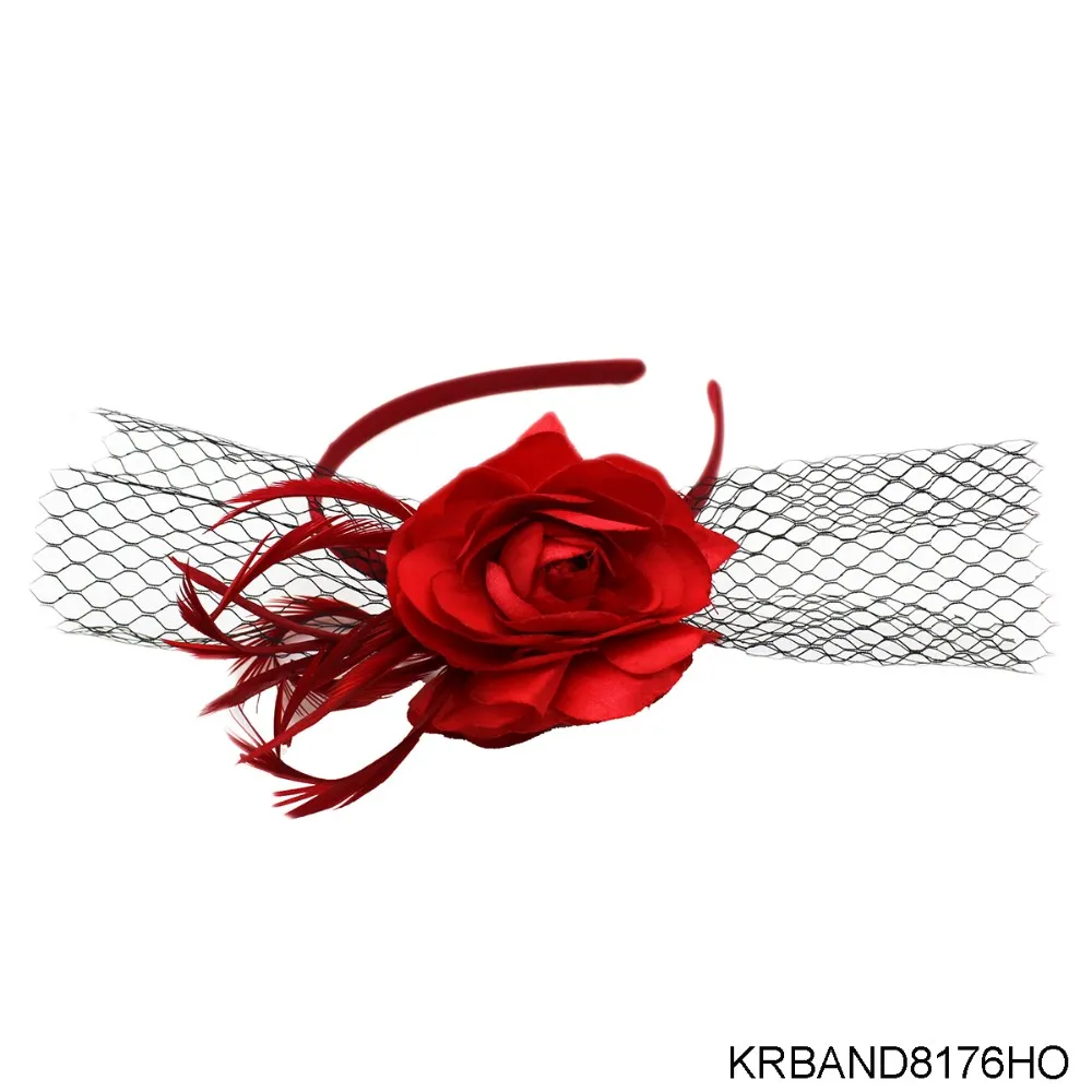 red rose hair band
