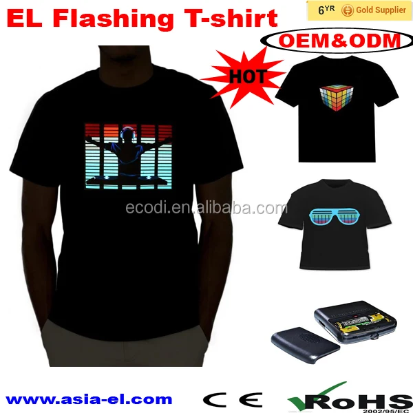 Wholesale led t shirt sticker With Electroluminescence Alibaba