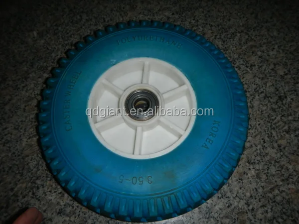 lug pattern republic of korea 3.50-5 wheelbarrow PU wheels for