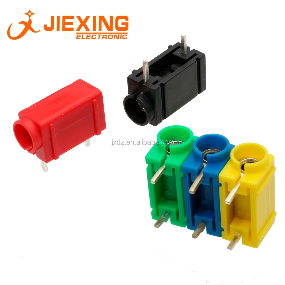 4ミリメートルbanana Socket Pcb Mount Insulated Socket Side Stackable Buy 4