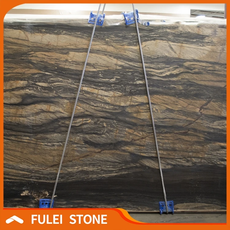 Natural exotic brazilian sandalus leathered quartzite granite slabs