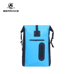 30L Blue Waterproof Travel Backpack With with Easy Access Front-Zippered Pocket