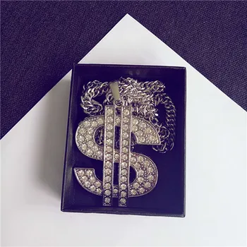 Daihe Personalizado Fantasia Colar Simbolo Cifrao Colar Chapeamento De Ouro Joias Hiphop Colar De Joias Para Homens Buy Daihe Personalizado Fantasia Colar Simbolo Cifrao Colar Palting Ouro Hiphop Joias