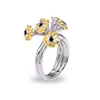 /product-detail/handmade-lucky-flower-925-sterling-silver-ring-with-black-spinel-for-women-60689417909.html