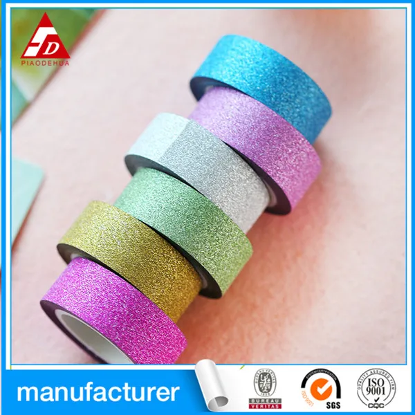 Custom Self Adhesive Glitter Paper Decorate Glitter Sticker Sheet Glitter Plastic Sheet Sticker