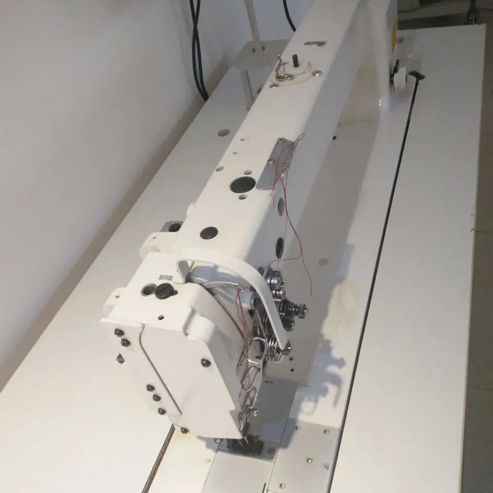 New arrival white multi function long arm industrial sewing machine