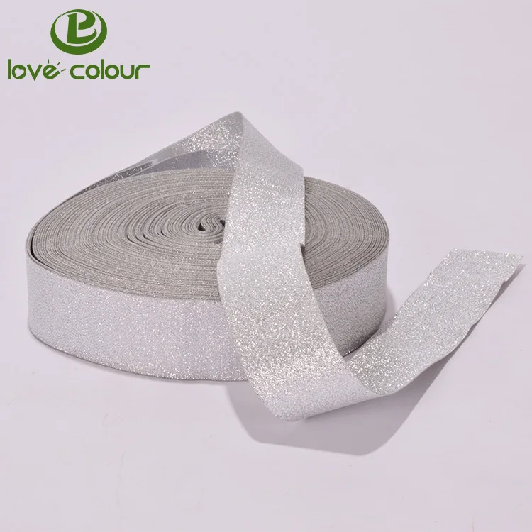 Silver satin ribbon