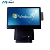 whole set 15.6 Inch dual screen all in one point of sale touch screen pos system price/pos terminal machine/cash register