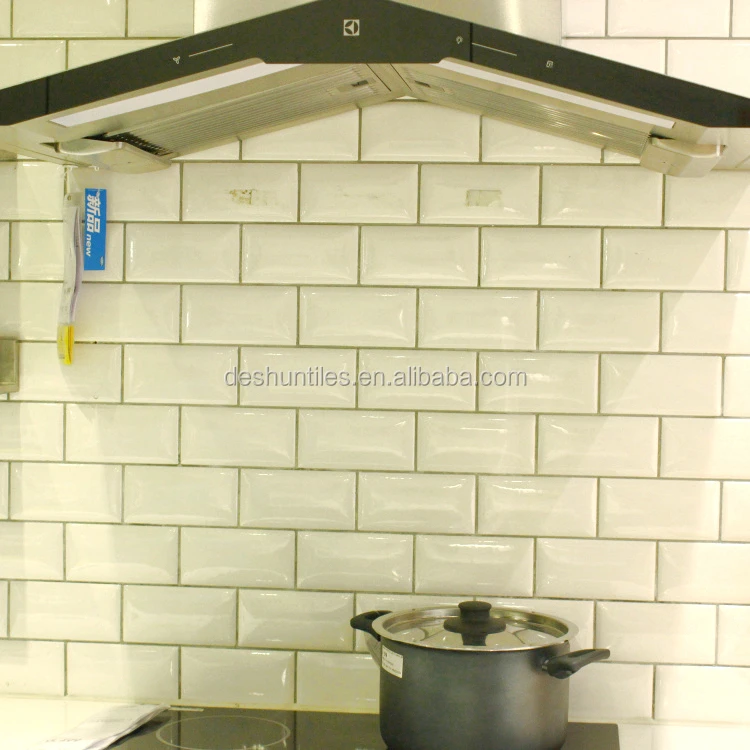 75x152mm keuken muur decoratieve witte keramische tegels tegels ...