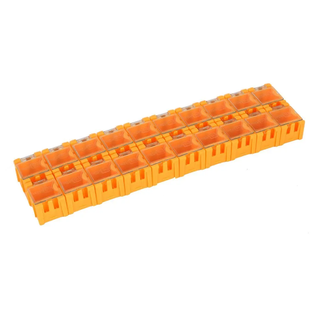 Aexit SMT SMD Tool Organizers Electronic Components Storage Box Case Organizer Tool Boxes 20Pcs Orange