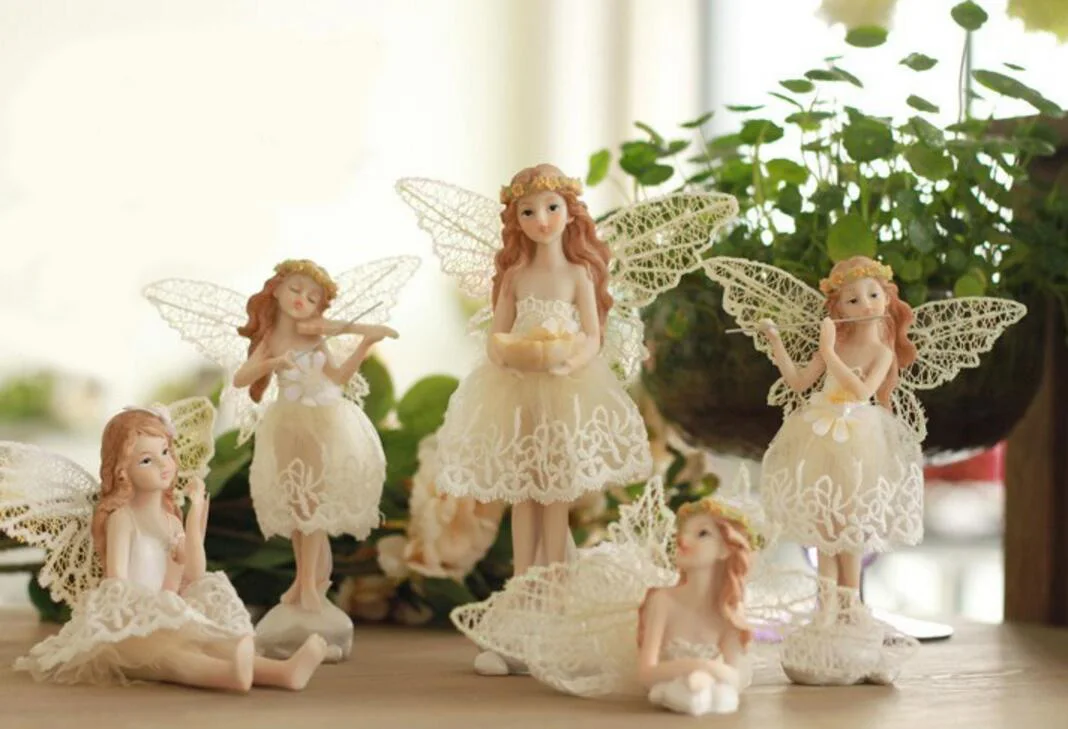 resin garden fairy statues