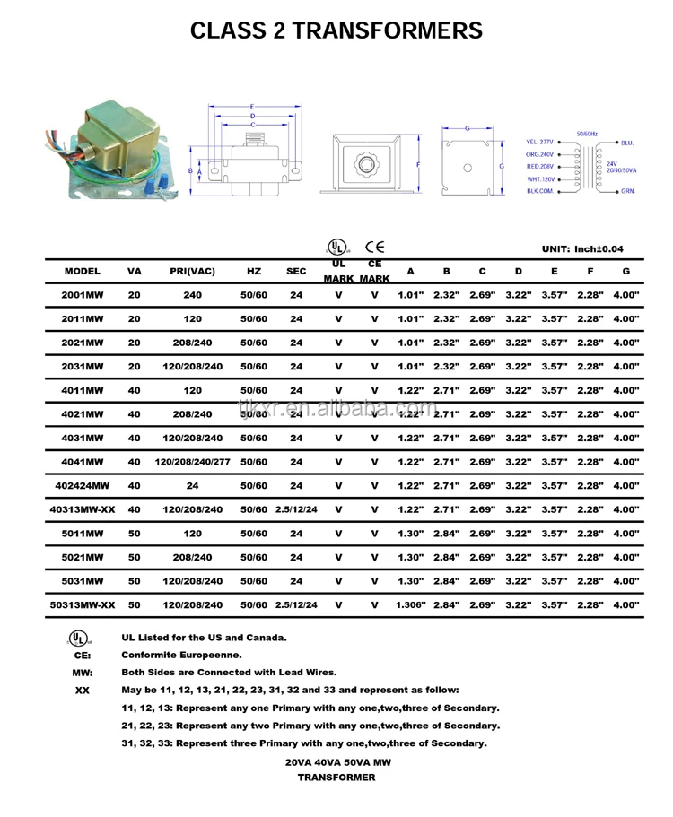 Ul/cul Approved Transformer 120v To 24v,240v Isolation Transformer,Microwave Oven Transformer