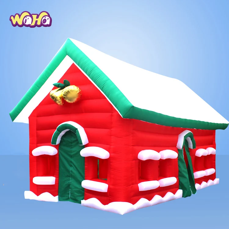 Red Christmas Inflatable House/inflatable Santa House/inflatable Claus