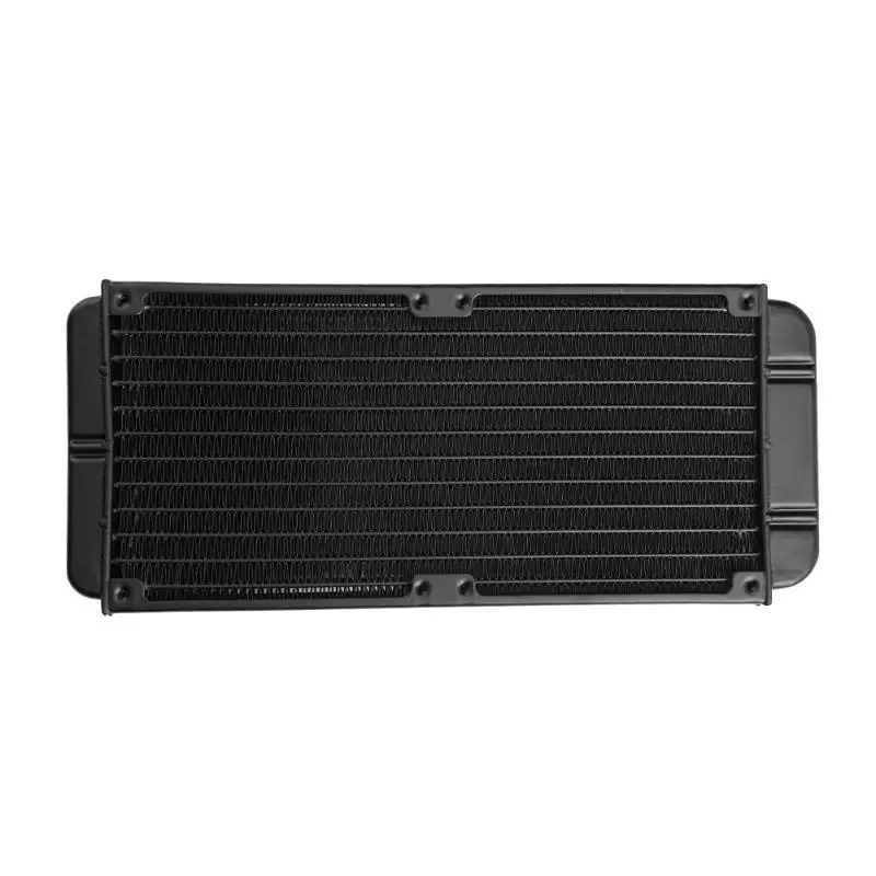 240mm 12-Tube Aluminum Computer Water Cooling Radiator Heat Exchanger for ID 8-10mm tubes for Laptop Desktop computer PC