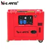 5KVA red color with hour meter used small diesel generators