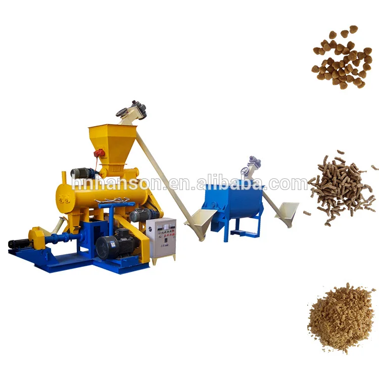 In Nigeria Floating Fish Feed Mixing Milling Machine Small Animal Feed Grinder And Mixer Poultry