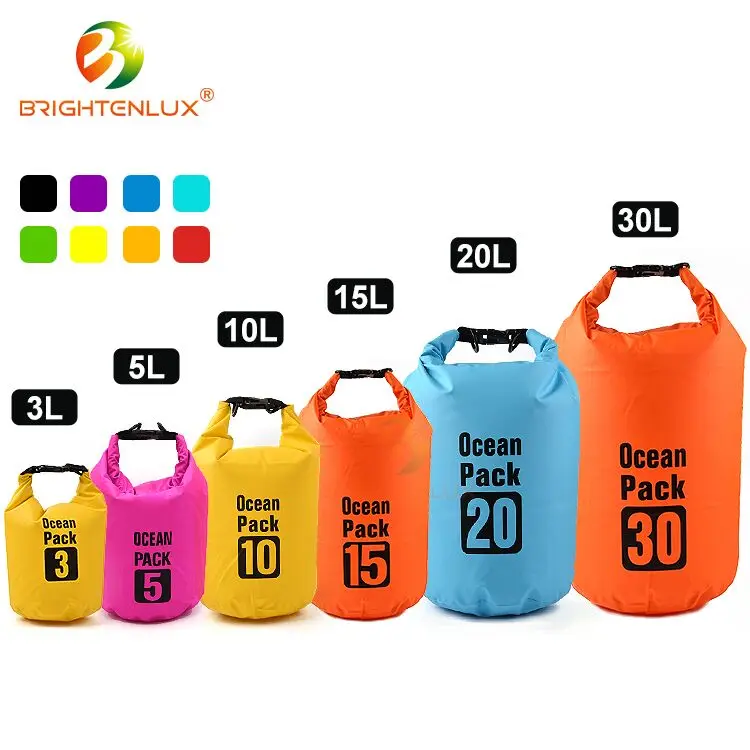 New Design Adjustable Shoulder Straps Roll Top Waterproof Dry Bag Sacks For Outdoor And Water