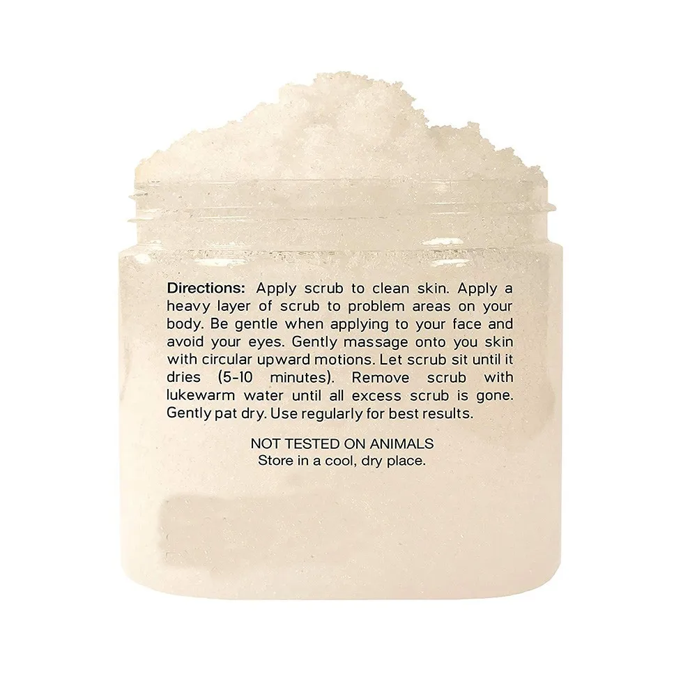 Pure Natural Rich Coconut Body Scrub For Beauty Face Spa Coconut Milk