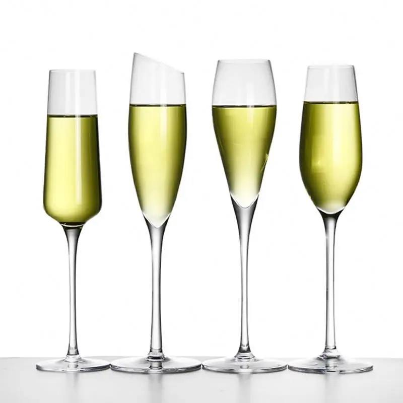 designer champagne glasses