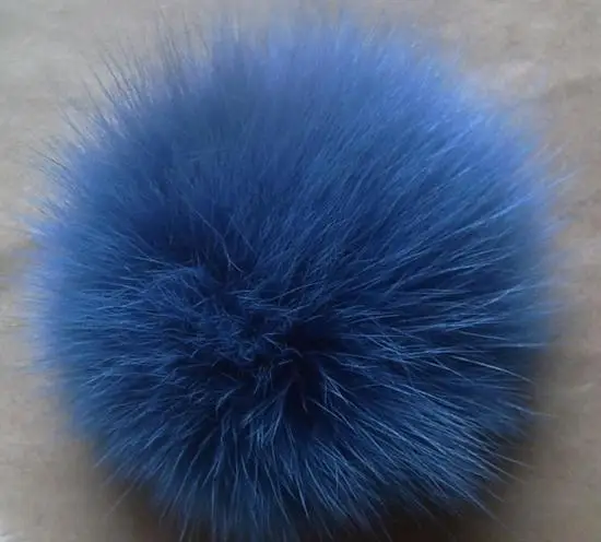 fur pom poms ball