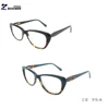 tortoise fashion acetate optical frame with spring hinge and new design and lowest price