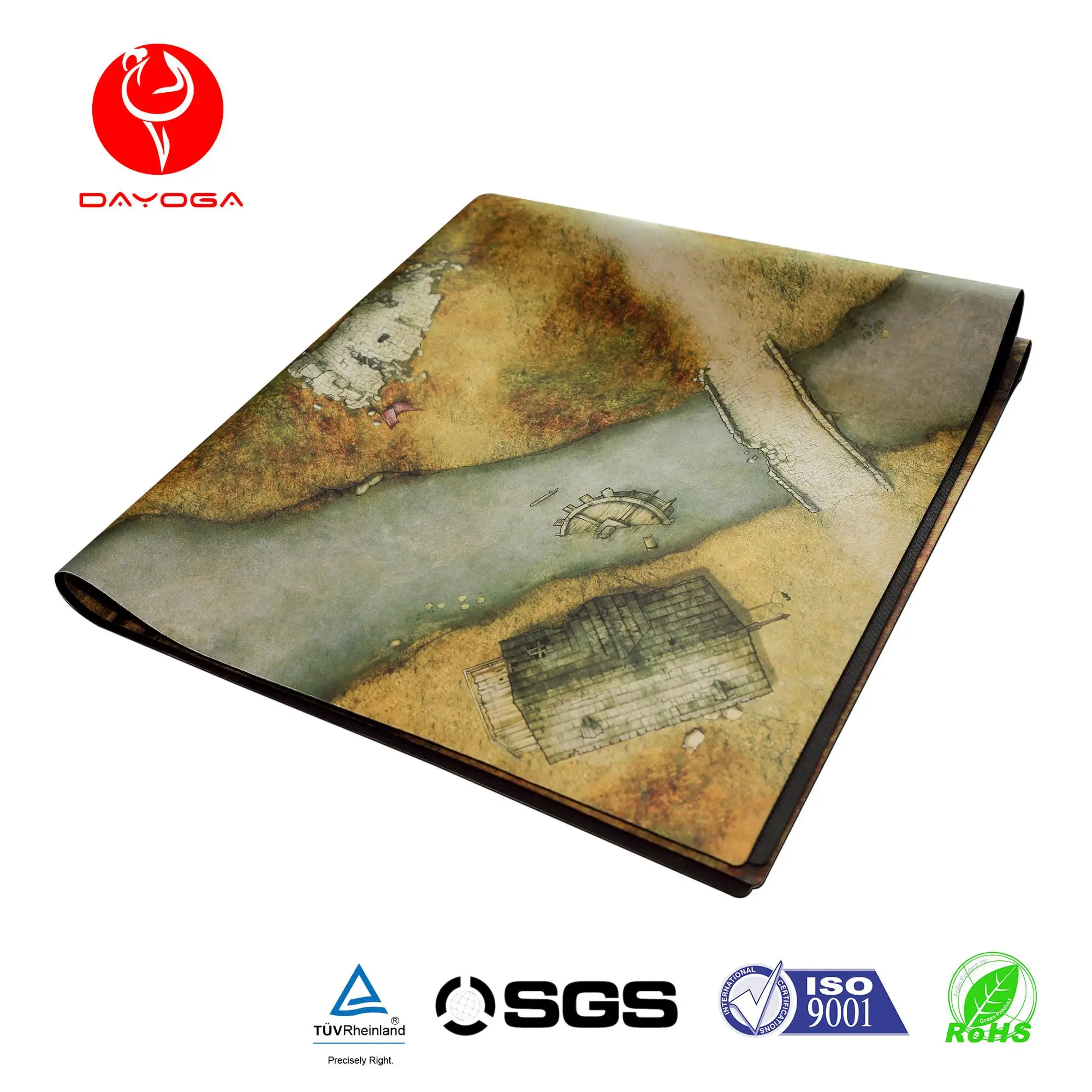 36*36inch Custom Desgin Large Size Outdoor Thin Nature Rubber Play Mats