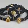Fashion jewelry Custom Bracelets Skull knight lion men jewelry thread bracelet with charm bead bracelet