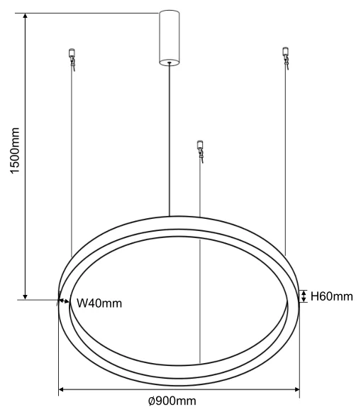 led pendant ring lamp