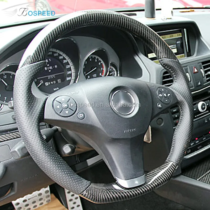 Accesorio Adhesivo De Fibra De Carbono Para Volante De Coche, Accesorio Para Mercedes W176 W204